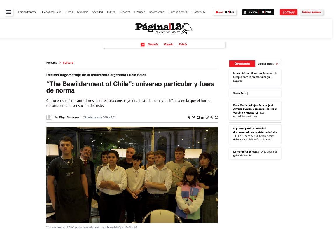 Pagina 12 "The-bewilderment of Chile"